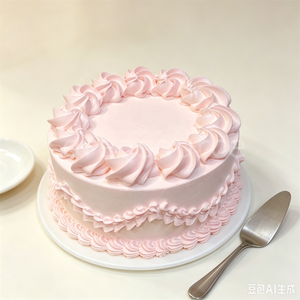 Modelo de Pastel de Crema de Plástico Rosa Vintage de 6 Pulgadas, Pastel Falso Retro Decorado con Repostería, Accesorio de Exhibición de Postres Artificiales para Bodas y Cumpleaños - Product Image 4