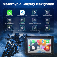 Navigation GPS portable pour moto 5 pouces avec écran tactile Full HD, CarPlay et Android Auto intégrés, WiFi intégré, étanche IP67 ZC11A/D