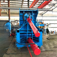 Compacteur horizontal hydraulique pour copeaux métalliques, pour le recyclage des copeaux d'acier, d'aluminium et de cuivre provenant de tours