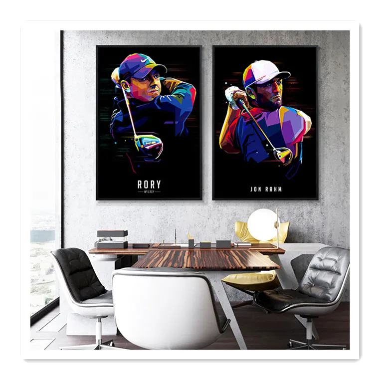 ArtUnion Golf Star sportsman series Poster Wall frame stampe ad alta risoluzione su tela decorazione per mazza da golf