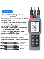 Medidor de Oxígeno Disuelto Digital Multifuncional Todo en Uno, Medidor de PH, Medidor de Salinidad, Medidor de Conductividad, TDS, Temperatura, Calidad del Agua