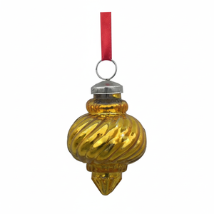 Fait à la main Premium Doré en Forme De Dôme De Verre De Noël Ornements Décoration G-280 - Product Image 1