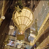 Cadre en métal Décorations de Noël Motif de Noël 3D Ballon lumineux Extérieur Ballon géant de Noël Lumière