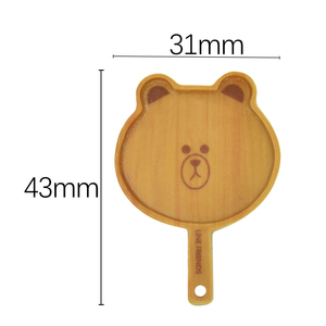 Bonne Qualité Rond Carré Forme Animale <span class=keywords><strong>Effet</strong></span> En Bois Miniature Plateau À Pain Résine Cabochon pour Elf Props - Product Image 6