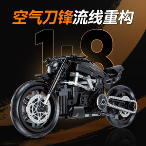 60551 Technology Ducati Motorcycle Mechanical Building <b>Blocks</b> Assembly Toy Boy Motorcycle Model Gift - Product Image 3
