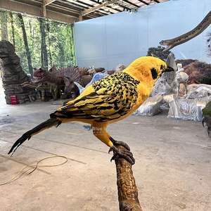 Afrika kuşları-sergi için özelleştirilmiş Animatronic altın tanbird kuş - Product Image 3