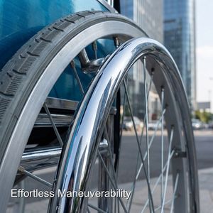 Fauteuil roulant manuel robuste Keling Medical conçu pour le transport de patients en milieu clinique - Product Image 3