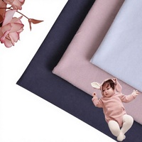 Kain Rajut Katun Sisir 40s dengan Spandex, Tebal, Tahan Gesekan, untuk Kaos Anak Laki-laki Musim Semi dan Musim Panas