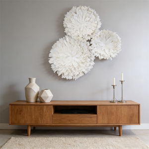 Decoración de Pared Moderna Nórdica Boho Africana, Sombrero Juju de Plumas, Decoración de Pared para la Venta, Decoración del Hogar, Navidad, Sala de Estar, Dormitorio - Product Image 4