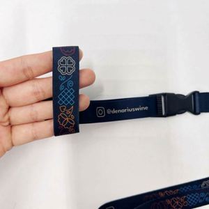 Promotional Printed Nylon <b>Polyester</b> Personalizado Wine Glass Holder <b>Lanyard</b> With Logo Custom - Product Image 4