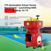 Machine à balles de tennis intelligente avec télécommande via application, capacité de 120 balles, intervalle de 1,8 à 9 secondes, batterie 12V-18AH, entraînement programmable