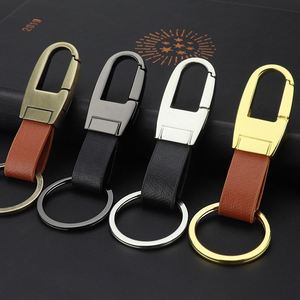 Fashion <b>Personalized</b> Men Leather Key Chain Custom Creative Customized logo Metal Car Keychain <b>Keychains</b> Keyring - Product Image 2