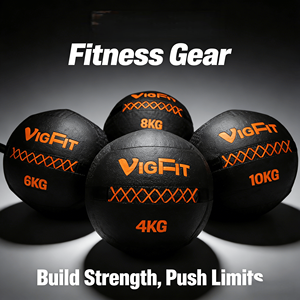 <span class=keywords><strong>Palla</strong></span> <span class=keywords><strong>medica</strong></span> VIGFIT Premium in PVC antiscivolo morbida da parete 4-10 kg per allenamento fitness in palestra, esercizi di forza funzionale e allenamento del core - Product Image 6