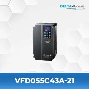 Delta VFD-C2000+ / C2000 Series Frequency Inverter VFD055C43A-21 5.5KW 7.5HP 460V FOC TRQ