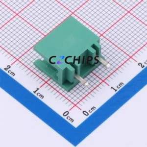 KH-F600V-2P-7.62G Plug-in Terminal Block Through hole Component (THT),P=7.62mm Connector 7.62mm Green Straight Pin 2P - Product Image 2