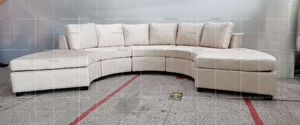 Hiện đại Modular Vòng <span class=keywords><strong>sofa</strong></span> cắt với vải bọc cho sảnh khách sạn phòng chờ và tiếp nhận đồ nội thất - Product Image 5