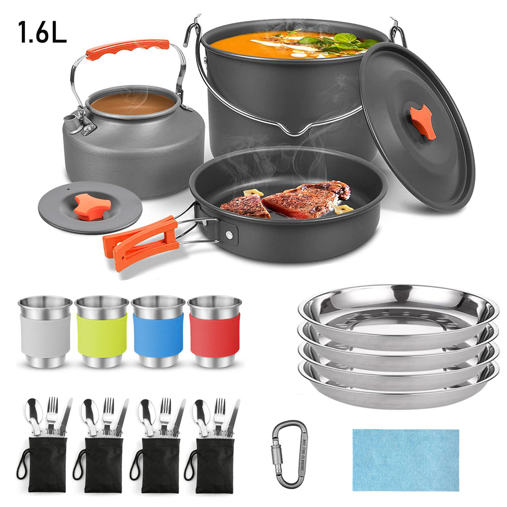 Orange 4-person deep 1.6L teapot