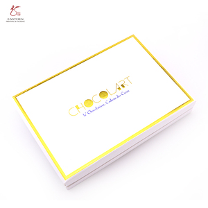 Bao Bì Giấy Sang Trọng Hộp Quà Tặng Rỗng Hộp Cứng Bao Bì Thực Phẩm Cho Kẹo Và Sôcôla Bán Buôn Với Vàng Trim Bảng Xám - Product Image 2