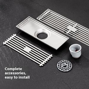 Drenaje de Piso Invisible de Acero Inoxidable, Diseño Gris Pistola, para Baño y Balcón, de Larga Duración, para Lavado - Product Image 3