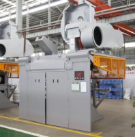 Horno de Fusión por Inducción Industrial Rongke, Capacidad de 500 kg/h, Construcción de Acero Inoxidable, Ahorro de Energía, Temperatura Precisa