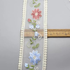 9cm chiều rộng thêu ren vải phong cách Pháp lưới ren TRIM cho dân tộc quần áo & phụ kiện - Product Image 5