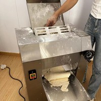 Machine à pétrir la pâte industrielle en acier inoxydable, rouleau à pâte pliable, presse à pâte commerciale pour boulangeries et transformation alimentaire