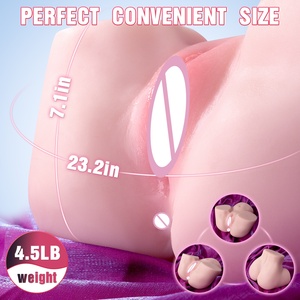 Masturbatore Maschile Realistico a Mezzo Busto con Vagina e Ano Artificiali, Giocattolo Sessuale per Uomini - Product Image 2