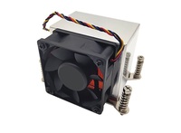 Nouveau refroidisseur de processeur actif AM4 135W 2U avec ventilateur PWM 4 broches et dissipateur thermique à ailettes en cuivre pour Ryzen 7 5800x