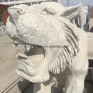Estatua de tigre tradicional de tamaño real para exteriores, estatua de tigre de piedra para decoración de jardín - Product Image 3