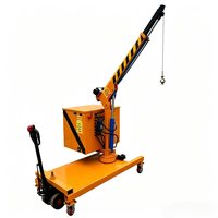 Mini-grue d'atelier hydraulique électrique portable avec treuil à câble pour le levage de moules