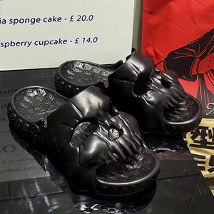 Sandalias de Plataforma Divertidas y Suaves con Diseño de Calavera para Mujer, Antideslizantes, para Exteriores, Playa y Dormitorio - Product Image 2