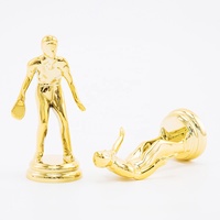 2024 Offre Spéciale GZ17 personnalisé Mini taille joueur de Tennis de Table Figurine en plastique trophée composants pour les enfants