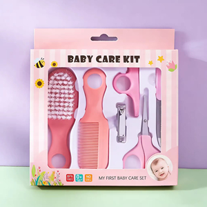 Set de Cuidado para Bebés de 10 Piezas, PP+TPE, con Cepillo y Cortauñas para la Limpieza del Bebé - Product Image 3
