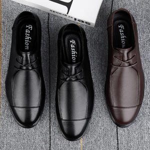Zapatos de Trabajo Casuales con Suela Suave de Cuero Genuino de Primera Capa para Primavera y Otoño, que Aumentan la Estatura |   Zapatos de Cuero para Hombre Talla Grande - Product Image 4