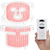 Lumière LED pour le visage et le cou, thérapie par la lumière rouge, infrarouge, ODM OEM, rouge NIR bleu 630nm 830nm