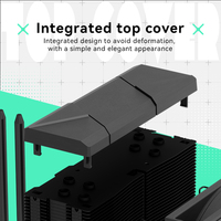 Linengcooling Single Tower Copper CPU Cooler 4 Heatpipe PWM Fan Fluid Bearing Silent Cooling for Gaming Desktop Computer Intel
