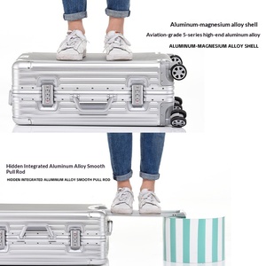 Valise de <span class=keywords><strong>cabine</strong></span> pour voyages d'affaires, valise rigide imperméable, cadre en aluminium, valise à roulettes, OEM, ensembles de bagages pour hommes - Product Image 3