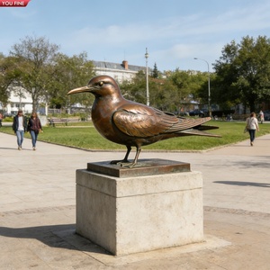 YOUFINE Escultura de Gaviota Ártica de Bronce Grande para Decoración de Jardín, Parque, Patio y Paisaje al Aire Libre - Product Image 4