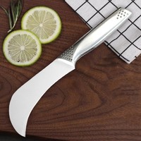 RVS klein fruitmes 140mm lemmet modern minimalistisch design voor het snijden en schillen van bananen, groenten en jackfruit, voor thuisgebruik