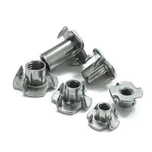 3/8 5/16 Stainless Steel <strong>T</strong>-nut Wood <strong>Thread</strong> <strong>Insert</strong> M4 <strong>M5</strong> M6 Stainless Steel Slot Drop in <strong>T</strong> Nut and Carbon Steel Tee Nut - Product Image 1