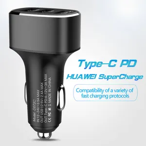 Chargeur de voiture, téléphone portable, usb, QC 3.0, prix d'usine, en stock