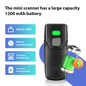 Lecteur de codes-barres QR sans fil Bluetooth portable 2D <span class=keywords><strong>JR</strong></span> CT3608, vente en gros <span class=keywords><strong>d</strong></span>'usine, prix de gros, avec certifications CE FCC RoHs - Product Image 3