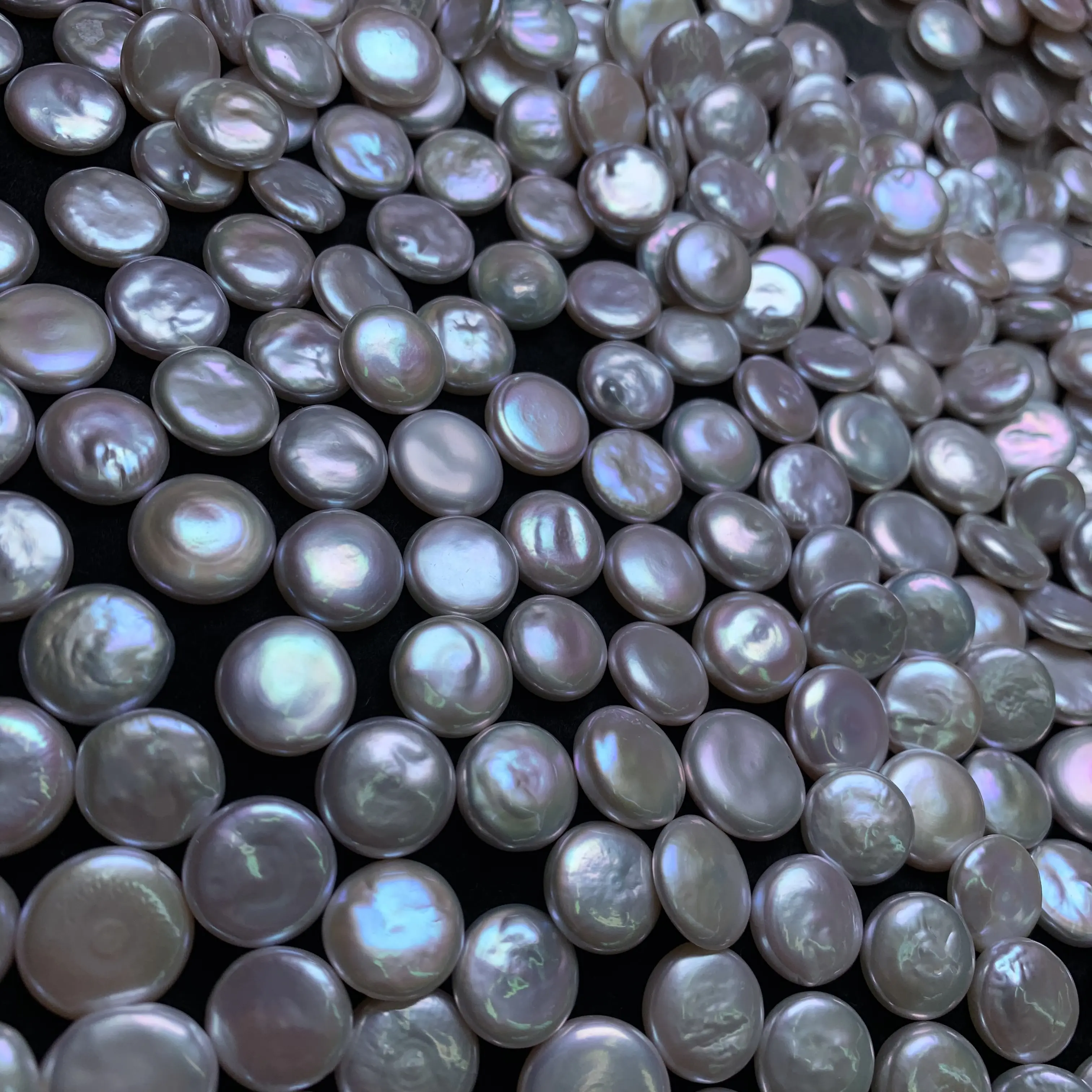 Perle barocche d'acqua dolce coltivate naturali a bottone 11-13mm all'ingrosso della fabbrica per la fabbricazione di gioielli