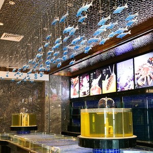 Đèn treo trang trí cá lớn bằng thủy tinh thổi hiện đại, làm theo yêu cầu, dành cho khách sạn, biệt thự, cầu thang hoặc không gian phòng. - Product Image 5