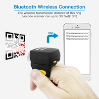 NETUM Mini 2D Scanner de codes à barres sans fil pour entrepôt, supermarché, pharmacie, logistique