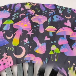 Handfan Glitter Bag Hand Fan Decorative Folding Fans Handheld Festival Fan With Bag for Women Club Dance Party - Product Image 5