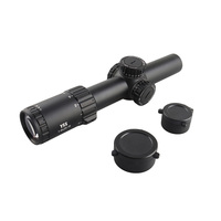 Lunette tactique 1-8x28IR SFP 1000G résistante aux chocs, étanche IPX7 avec lumières rouges et vertes