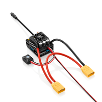 Hobbywing EZRUN MAX8 G2S 160A/1050A ESC sin Escobillas con Sensor 3-6S Lipo, Control Electrónico de Velocidad Impermeable para Autos y Camionetas RC 1/8