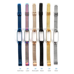 Milanés lazo reloj banda para Mi banda 3 pulsera de acero inoxidable reloj de pulsera correa para <span class=keywords><strong>Xiaomi</strong></span> 4 3 - Product Image 6