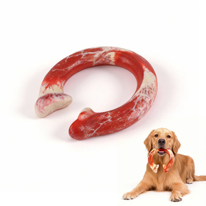 Juguete de Hueso para Masticar para Perros de Nailon Resistente con Huesos Reales de AFP, Alivio de la Ansiedad, Juguete para Masticar de Larga Duración para Perros Mordedores Agresivos - Product Image 1